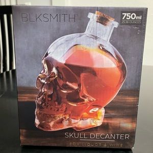 Blksmith Skull Decanter